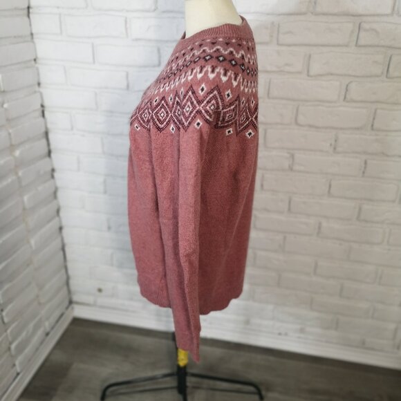 Stormpack Sunice Ladies Size XL Rose White Burgundy Crew Neck Sweater - Picture 4 of 9